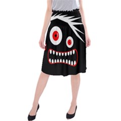 Crazy Monster Midi Beach Skirt by Valentinaart