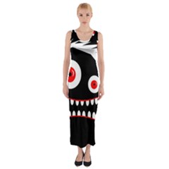 Crazy Monster Fitted Maxi Dress