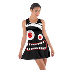 Crazy Monster Cotton Racerback Dress by Valentinaart