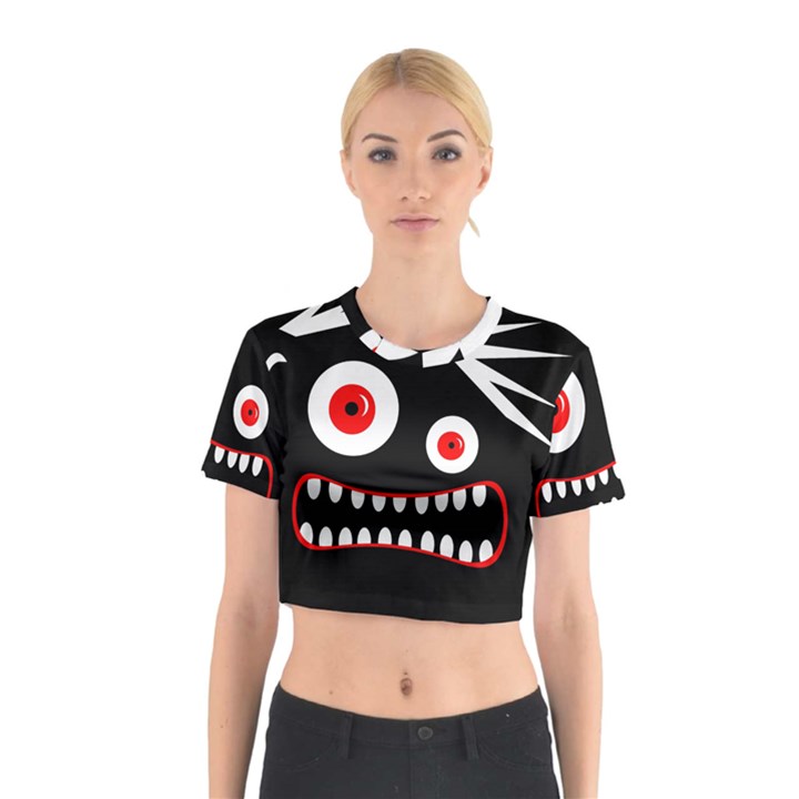 Crazy monster Cotton Crop Top