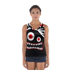 Crazy Monster Women s Sport Tank Top  by Valentinaart