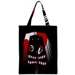 Zombie Face Zipper Classic Tote Bag by Valentinaart