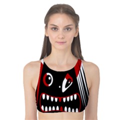 Zombie Face Tank Bikini Top by Valentinaart