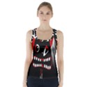 Zombie face Racer Back Sports Top View1