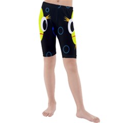 Yellow Fish Kid s Mid Length Swim Shorts