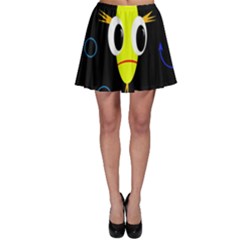 Yellow Fish Skater Skirt