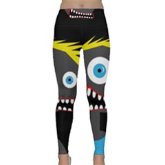 Crazy Man Yoga Leggings  by Valentinaart