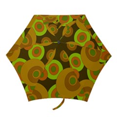 Brown Pattern Mini Folding Umbrellas by Valentinaart