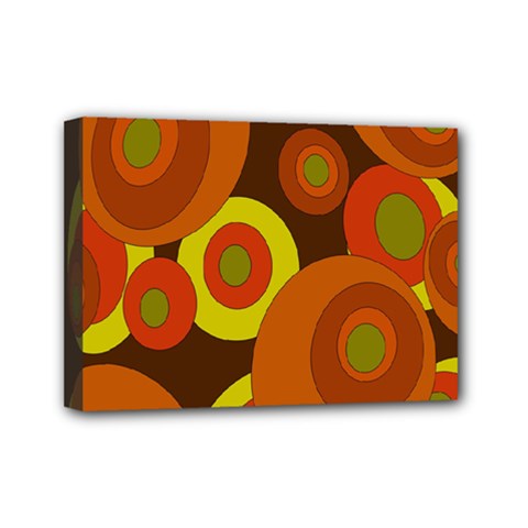 Orange Pattern Mini Canvas 7  X 5  by Valentinaart