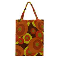 Orange Pattern Classic Tote Bag by Valentinaart