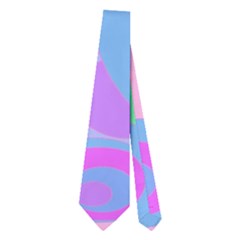 Pink Pattern Neckties (two Side)  by Valentinaart