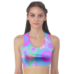 Pink Pattern Sports Bra by Valentinaart