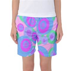 Pink Pattern Women s Basketball Shorts by Valentinaart