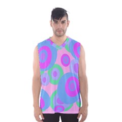 Pink Pattern Men s Basketball Tank Top by Valentinaart