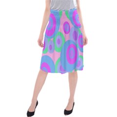 Pink Pattern Midi Beach Skirt by Valentinaart