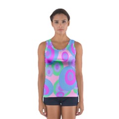 Pink Pattern Women s Sport Tank Top  by Valentinaart