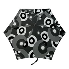 Gray Pattern Mini Folding Umbrellas by Valentinaart