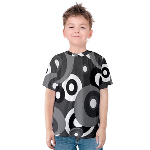 Gray Pattern Kid s Cotton Tee by Valentinaart