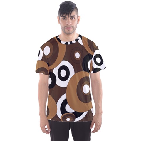 Brown Pattern Men s Sport Mesh Tee by Valentinaart