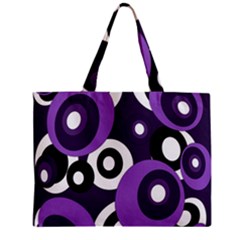 Purple Pattern Zipper Mini Tote Bag by Valentinaart