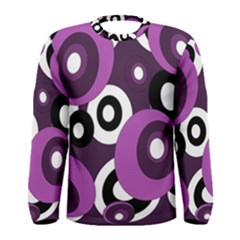 Purple Pattern Men s Long Sleeve Tee by Valentinaart