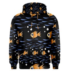 Fish Pattern Men s Pullover Hoodie by Valentinaart