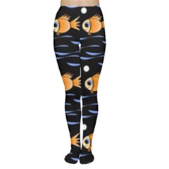 Fish Pattern Women s Tights by Valentinaart