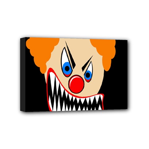 Evil Clown Mini Canvas 6  X 4  by Valentinaart