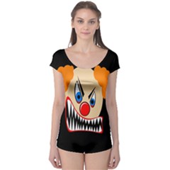 Evil Clown Boyleg Leotard  by Valentinaart