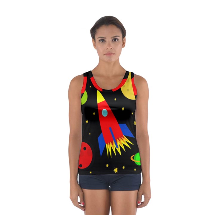 Spaceship Women s Sport Tank Top 