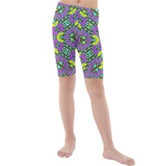 Violet Violin Kid s Mid Length Swim Shorts by MRTACPANS