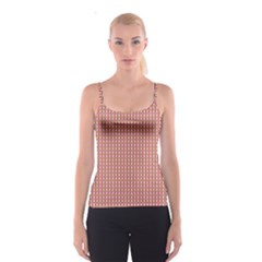 Mod Pink Green Pattern Spaghetti Strap Top