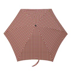 Mod Pink Green Pattern Mini Folding Umbrellas by BrightVibesDesign