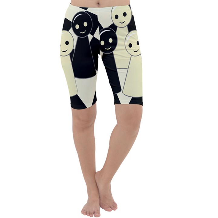 Chess pieces Cropped Leggings 