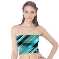 Blue Abstraction Tube Top