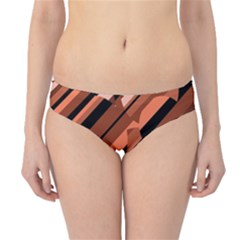 Orange Pattern Hipster Bikini Bottoms by Valentinaart