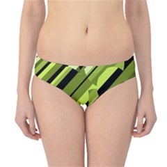 Green Pattern Hipster Bikini Bottoms by Valentinaart