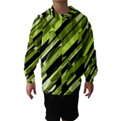 Green Pattern Hooded Wind Breaker (kids) by Valentinaart