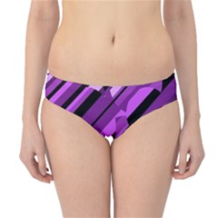 Purple Pattern Hipster Bikini Bottoms by Valentinaart