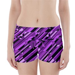 Purple Pattern Boyleg Bikini Wrap Bottoms by Valentinaart