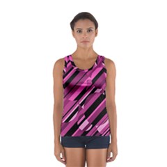 Magenta Pattern Women s Sport Tank Top  by Valentinaart