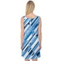 Blue pattern Sleeveless Satin Nightdress View2