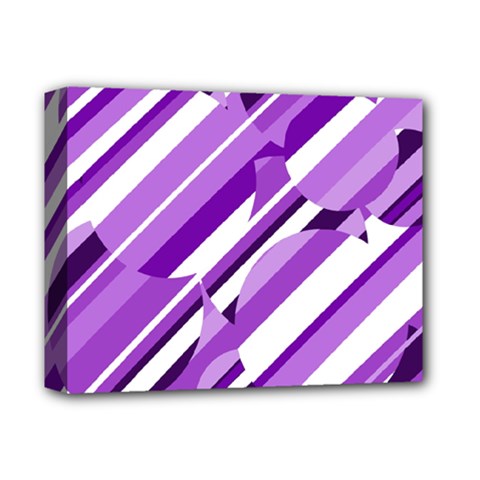 Purple Pattern Deluxe Canvas 14  X 11  by Valentinaart