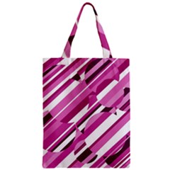 Magenta Pattern Zipper Classic Tote Bag by Valentinaart