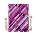 Magenta pattern Drawstring Bag (Small) View1