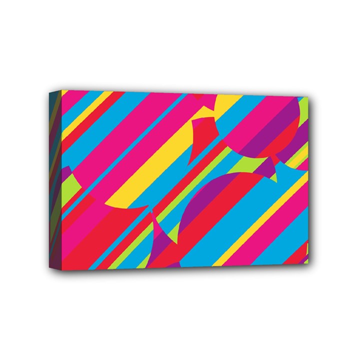 Colorful summer pattern Mini Canvas 6  x 4 