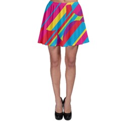 Colorful Summer Pattern Skater Skirt by Valentinaart