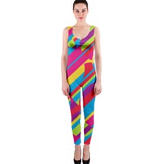 Colorful Summer Pattern Onepiece Catsuit by Valentinaart