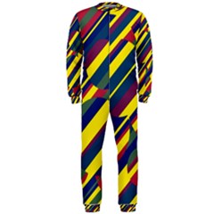 Colorful Pattern Onepiece Jumpsuit (men)  by Valentinaart