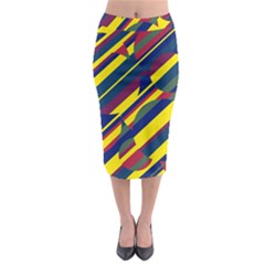 Colorful Pattern Midi Pencil Skirt by Valentinaart